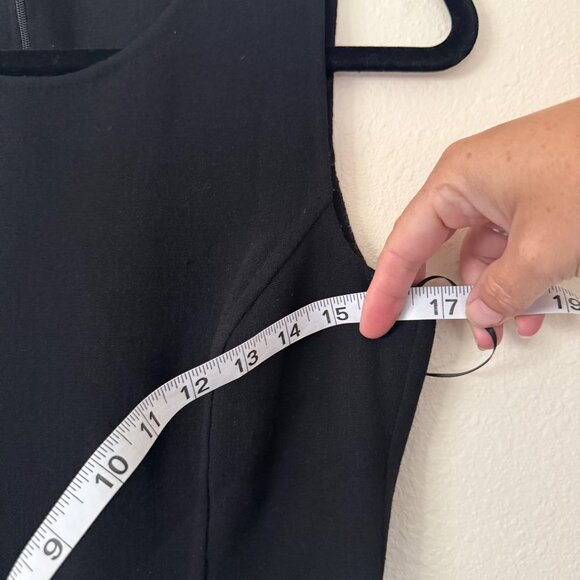 Michael Kors Collection Sleeveless Sheath Wool-Blend Black Dress Made In Italy 6 - Picture 7 of 10